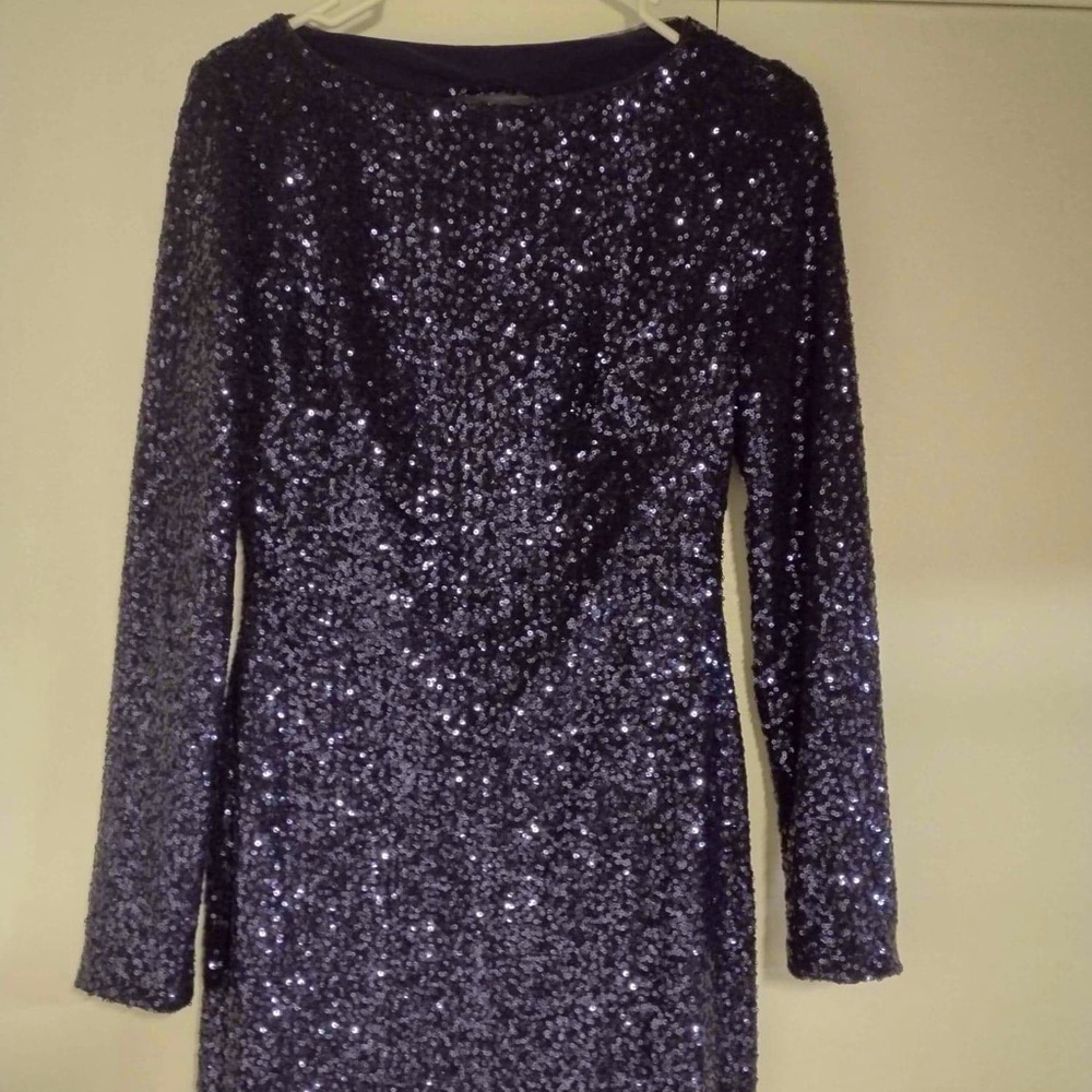 Blue Lauren Ralph Lauren sequin cocktail dress